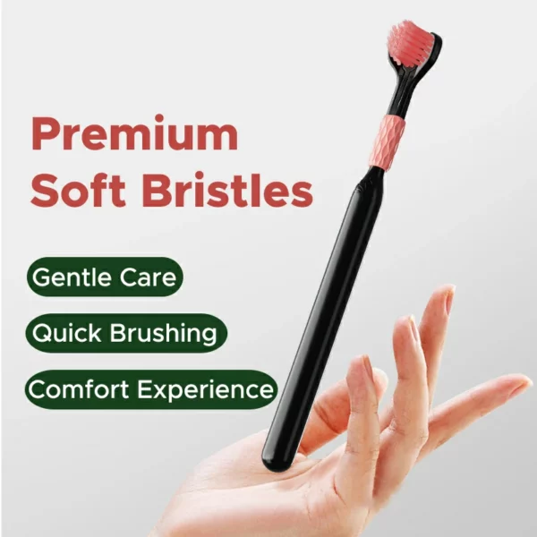 Advanced Soft Bristle Triple-Sided Toothbrush