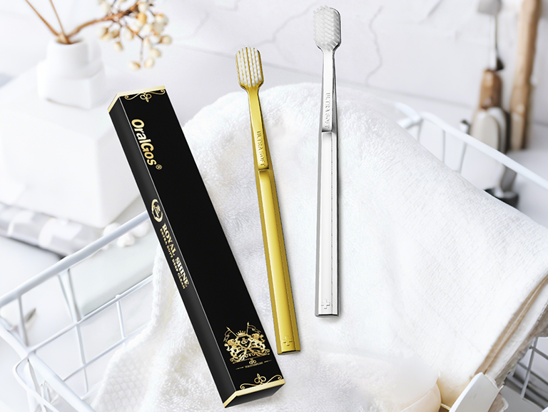 gold toothbrush