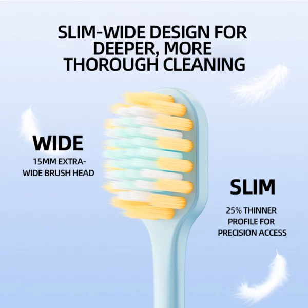 Dycol Korean Premium Ultra-Fine Bristle Toothbrush – 3 Pack for Deep Clean & Sensitive Gums